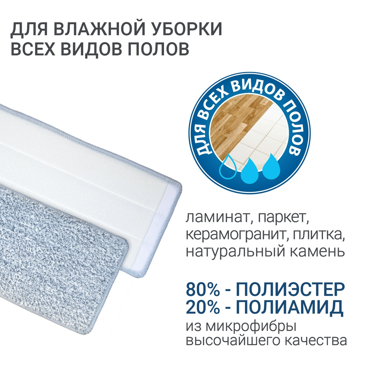 Сменная насадка для швабры Hausmann Elbrus HM-JN-106 фото 5