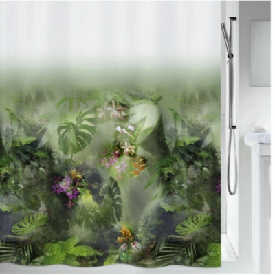 1 Штора для ванной комнаты Spirella Jungle