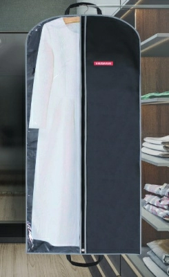 Чехол для одежды Hausmann Monocolor со стенкой из ПВХ и ручками 60x140см