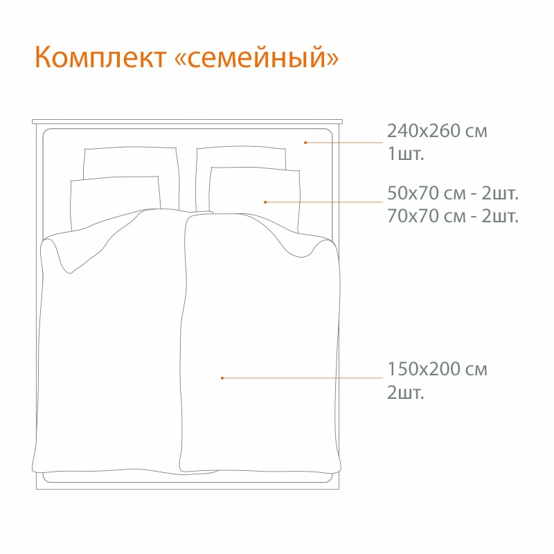 4 Комплект постельного белья семейный Pappel Jacquard Brown фото 3