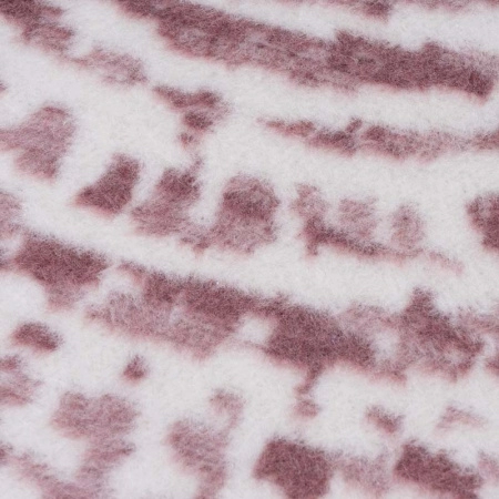 3 Плед 200x220см Pappel Cotton, белый с бордовым фото 3