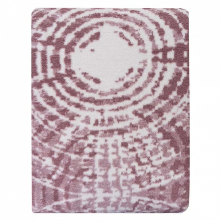 2 Плед 200x220см Pappel Cotton, белый с бордовым фото 2